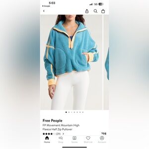 FP Movement by Free People Mountain High Fleece Half Zip Pullover